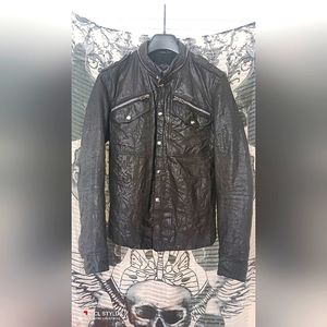 Rare All Saints Leather Moto Jacket